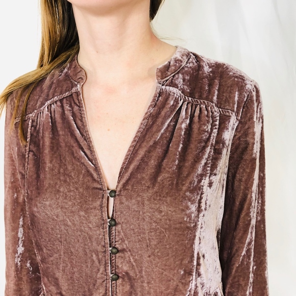 Holding Horses Anthropologie Velvet Dress M 0308 - Picture 5 of 7